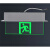 埋め込み式避難指示灯誘導ランプ強化ガラス安全出口標識灯透明吊牌安全出口E 1図