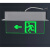 埋め込み式避難指示灯誘導ランプ強化ガラス安全出口標識灯透明吊牌安全出口E 1図