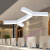 オフィスランプLED現代簡約ネットカフェスタジオ創意照明店芸術個性照明【ブラックモデル】直径1.5 m/LED 72 W