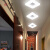 ledヘッドランプの正方形の通路灯の廊下灯の玄関灯の寝室灯の暖かいロマンチックな陽のスタンドの小さい照明器具【昇格アクリルモデル】28 cmの双色光24 W 8-12㎡が適しています。