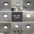 ledヘッドランプ寝室灯北欧現代簡約個性的なリビングルーム書房鉄芸幾何学異形照明器具白42 cm白色光18 W（8-12㎡適用）