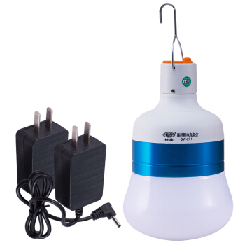 格魏（GW）テントランプLi電池充電LEDボールバブルランプ停電対応緊急ランプ屋外照明電球夜市灯スタンドスタンドランプGW-227ダブル充電器セット