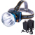 格韋（GW）_;ドライト付ヘッドライトLED Li電池充電夜間釣りランプ超大型光スポット釣りランプ懐中電灯屋外サーチライトGW-8283ダブル充電器セット