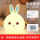 【2つのモデル＝リモコン+チェキ】ブルー萌えウサギ+充電ケーブル+カラー紙包装